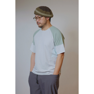 干燥感拼接运动短袖 Hiking 打底衫 DryFeel Tee edge WtW