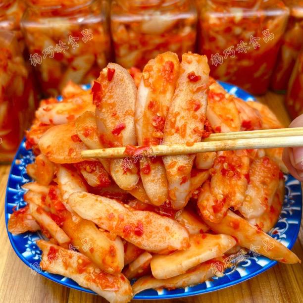 杨巧妹酸辣仔姜片老坛低温泡制酸姜片即食下饭菜酸泡菜