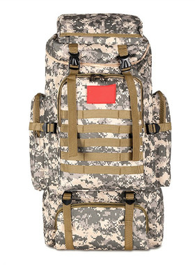 大容量防水迷彩背囊背包户外双肩包多功能100L过年回家打工出行袋