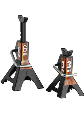 1/10仿真攀爬车SCX10 D90 CC01 TRX4 金属千斤顶 修车架 维修支架