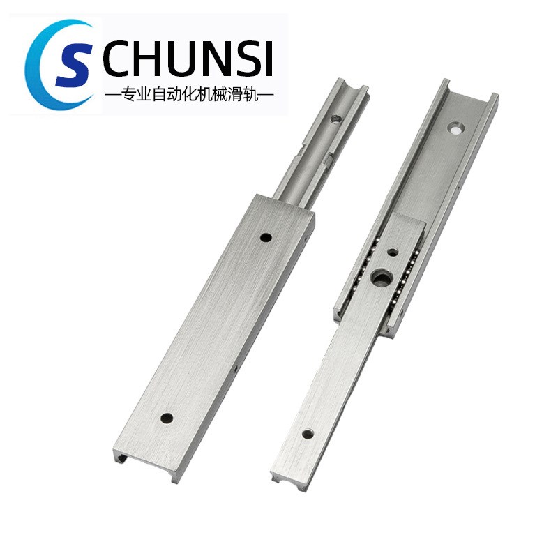 现货SAcR209两段抽拉型铝合金线性滑轨IDA51铝合金氧化滑轨