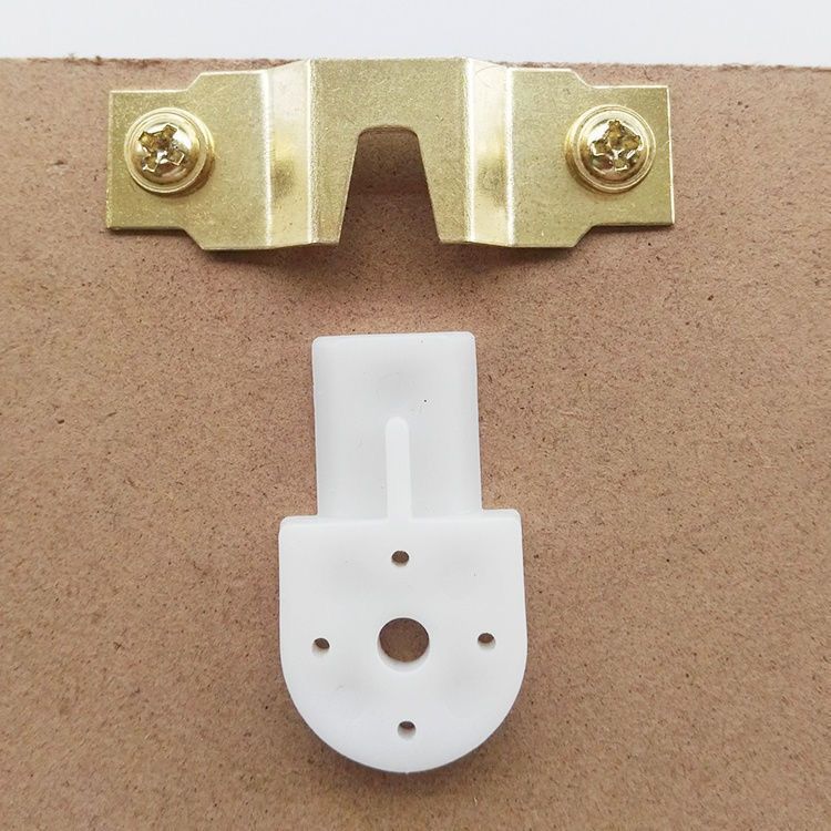 挂画专用挂钩画框相框挂钩无框画装裱两眼暗挂金两孔压型挂博派包