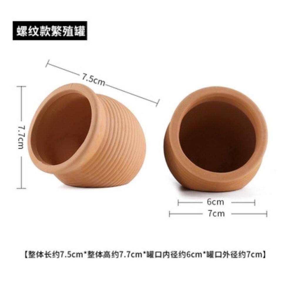 迷你鹦鹉鱼繁殖罐小鱼躲避罐子鱼缸造景陶罐躲避屋产卵罐