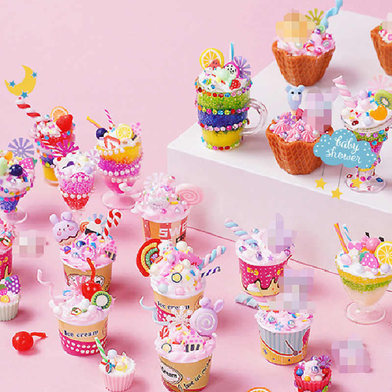 儿童手工diy冰淇淋制作材料包仿真玩具食玩蛋糕奶油杯女孩玩具,玩具/童车/益智/积木/模型,手工食品制作,淘宝优惠券,粉丝福利购,淘宝优惠卷