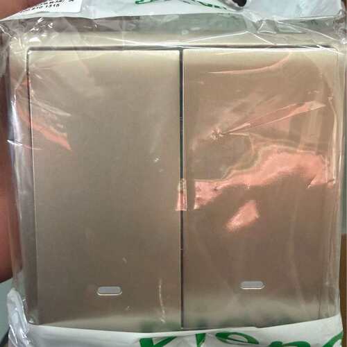 可维修可维修Pieno E8232L1F 沉醉金双联单控开关