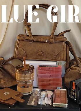 3ce秋冬棕色法棍包邮差包圆筒包杯子化妆刷周边配饰镜子唇釉眼影