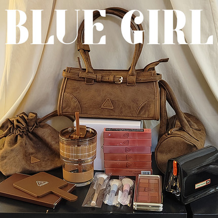 3ce秋冬棕色法棍包邮差包圆筒包杯子化妆刷周边配饰镜子唇釉眼影