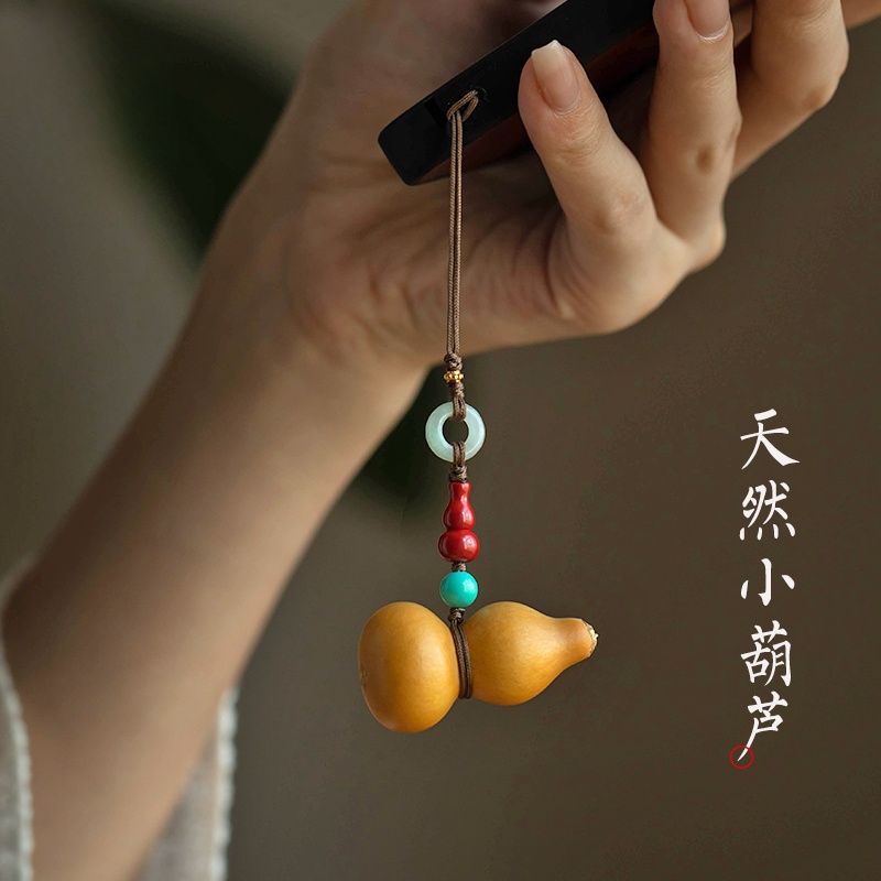 天然葫芦手机链挂饰盘玩