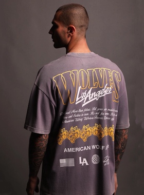 DARC丨Los Angeles系列潮牌嘻哈欧美街头宽松ins男式情侣T恤大码