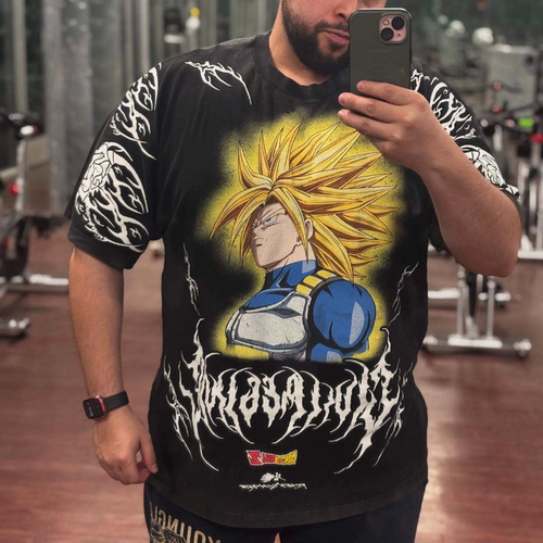 civilregime美式潮流T恤新款龙珠系列纯棉个性小众男女款运动短袖