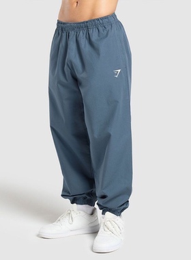 鲨鱼XGYMSHARK 夏季薄款男健身锦纶速干宽松休闲运动萝卜裤PUMPER