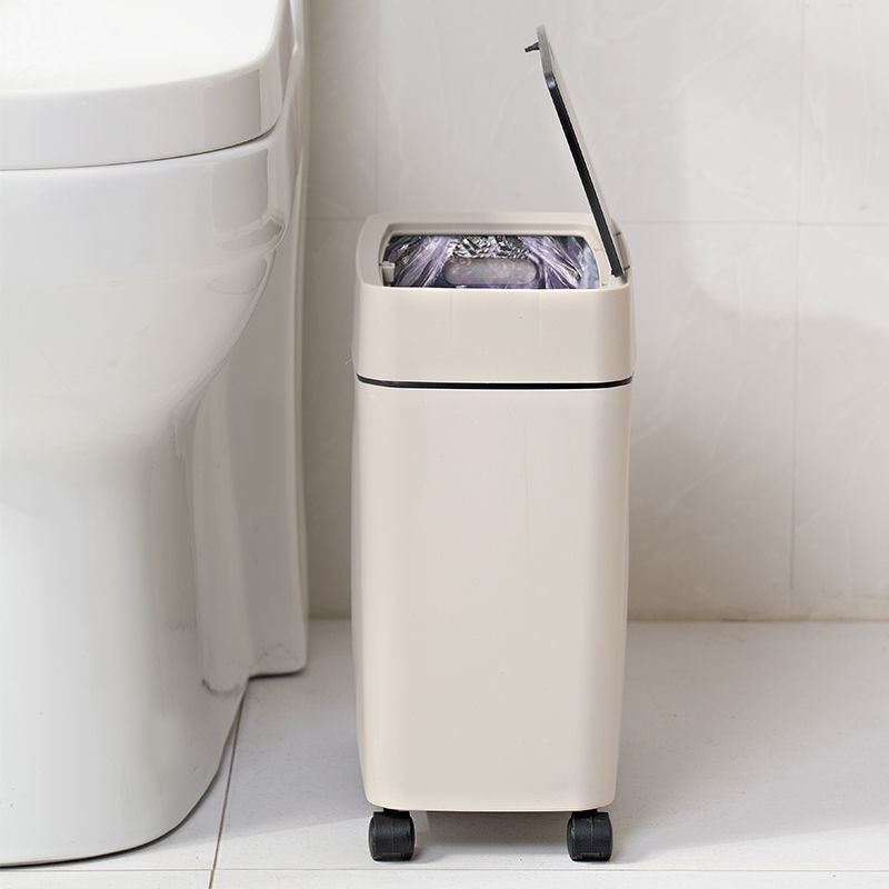 夹缝收纳垃圾桶家用带盖子大容量卧室网红卫生间厕所防臭小号纸篓
