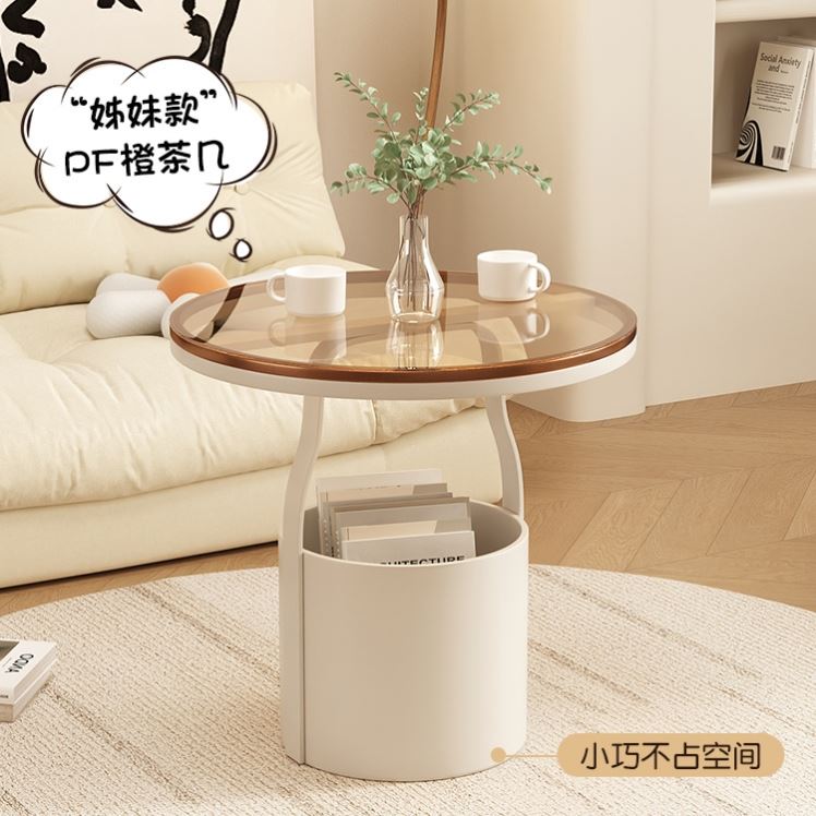 沙发边几简易迷你小桌子简约侧边角几创意茶几轻奢圆桌卧室床边桌