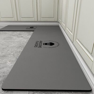 加厚硅藻泥吸水厨房专用地垫防滑防油可擦防水耐脏垫子家用脚垫