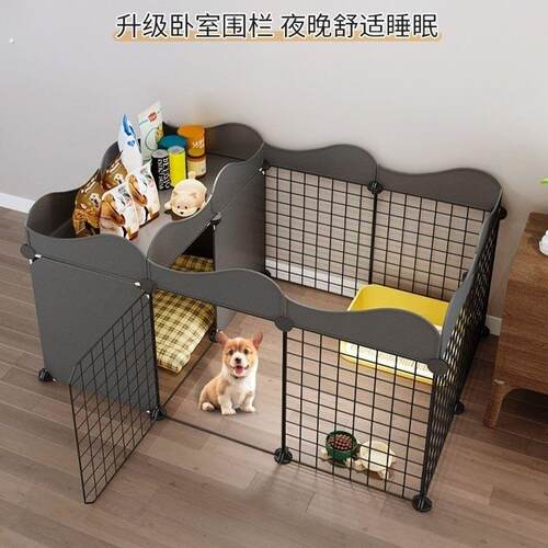 宠物围栏狗狗栅栏室内一室一厅一卫中小型犬狗窝厕所一体狗狗笼子