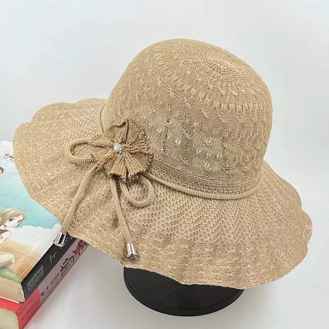 2023夏季新款女士遮阳帽防晒防紫外线透气凉帽可折叠薄款太阳帽