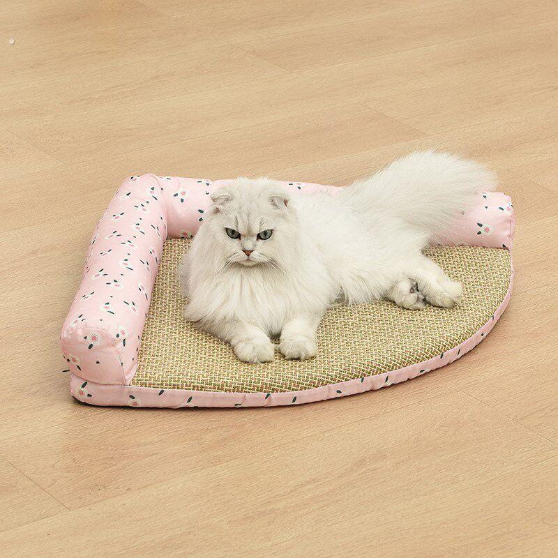 狗窝夏天凉窝四季通用泰迪凉席窝狗狗垫子猫窝夏季小型犬宠物用品