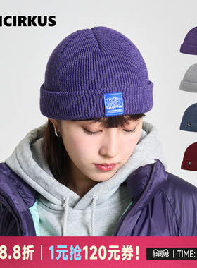 oddCIRKUS复古冷帽 日系针织帽日系街头瓜皮帽男女同款新款