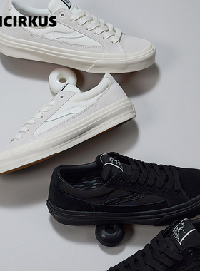 oddCIRKUS ASTLEY NEON 光影系列黑白街头滑板鞋运动板鞋男女