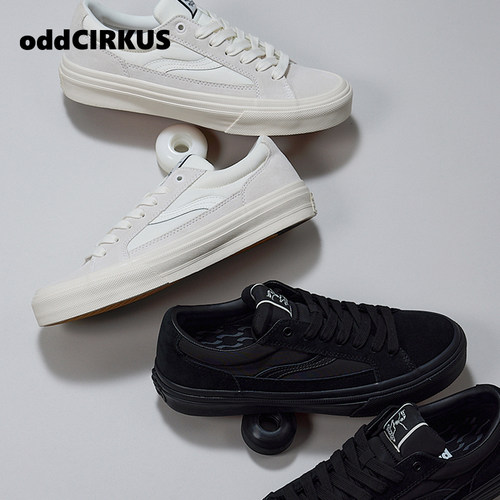oddCIRKUS光影系列黑白滑板鞋