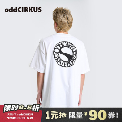 oddCIRKUS短袖T恤圆领上衣宽松