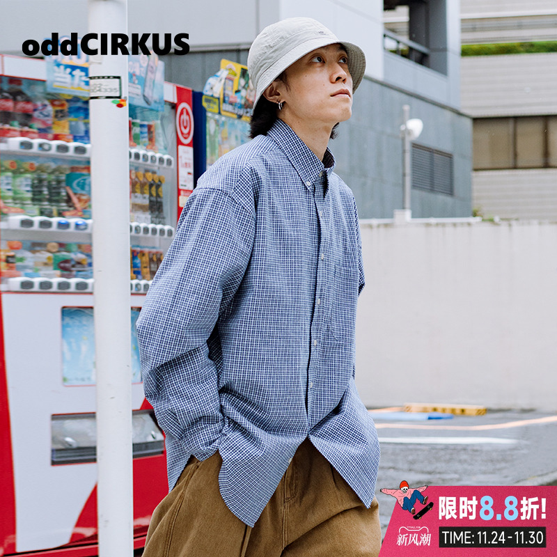 oddCIRKUS日系衬衫复古宽松长袖