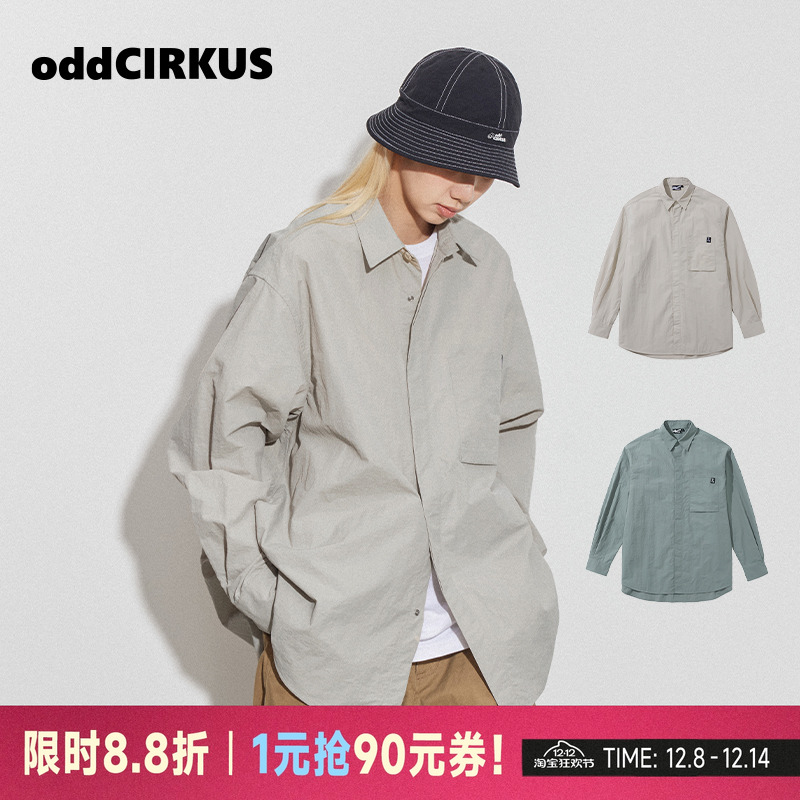 oddCIRKUS日系复古宽松长袖衬衫
