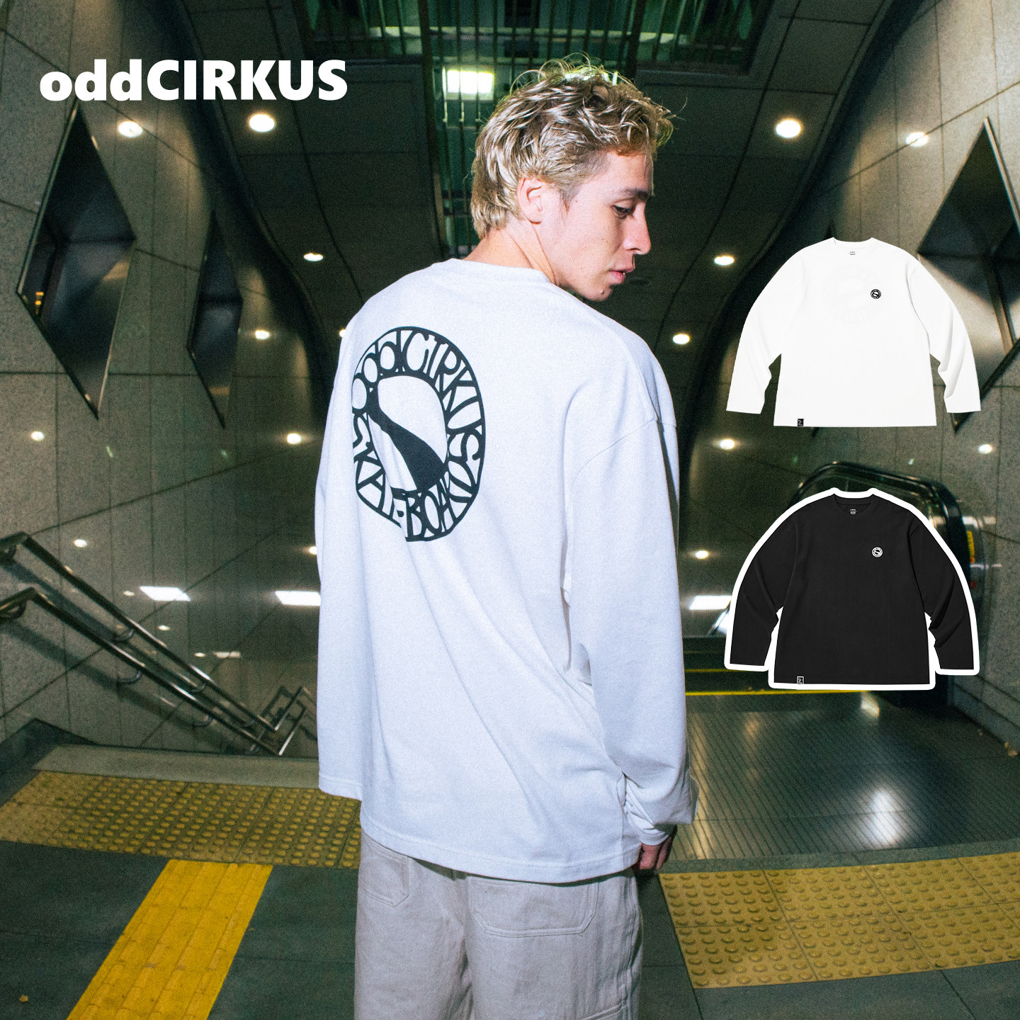oddCIRKUS长袖T恤  日系街头宽松上衣新款logo长袖男女同款情侣款,运动服/休闲服装,运动T恤,淘宝优惠券,粉丝福利购,淘宝优惠卷