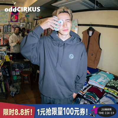 oddCIRKUS连帽卫衣 日系宽松版型新版logo套头卫衣套头衫男女同款