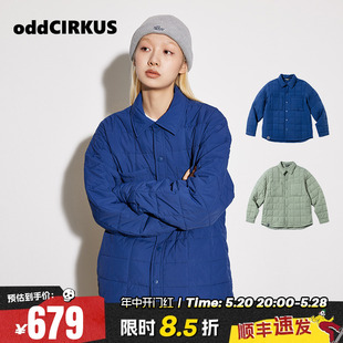 街头复古衬衫 棉服男女同款 式 oddCIRKUS 新款 潮流立领外套棉服