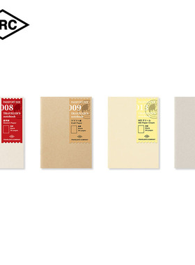 日本TRC原装 护照手帐常规替芯TN旅行者牛皮日记本专用替换配件文艺青年兴趣方便随身便携记事本内芯正品