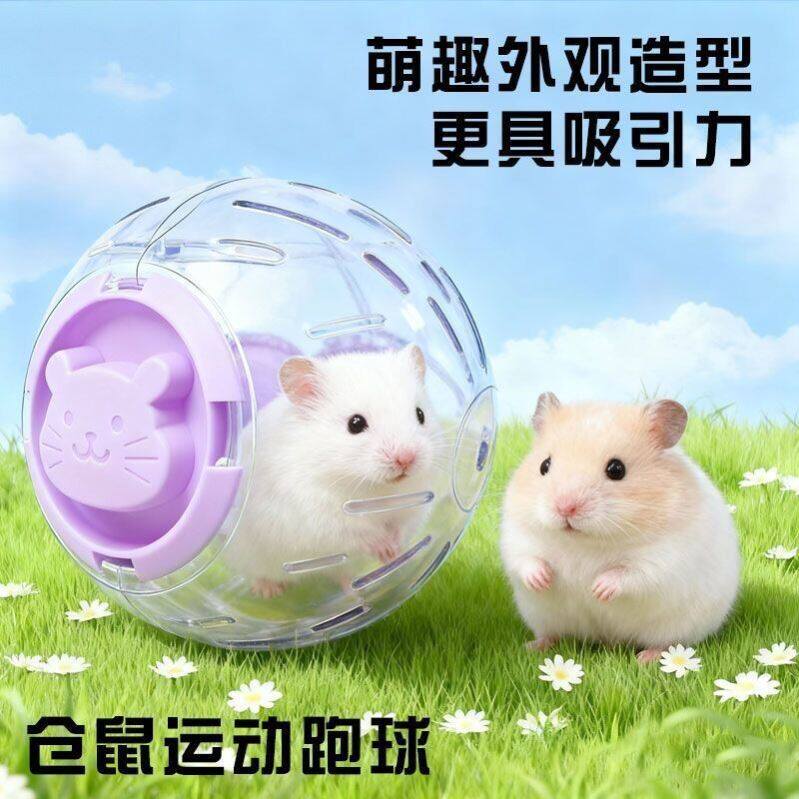 仓鼠跑球解闷滚球金丝熊滚轮运动玩具仓鼠跑轮外出便携小宠专用品