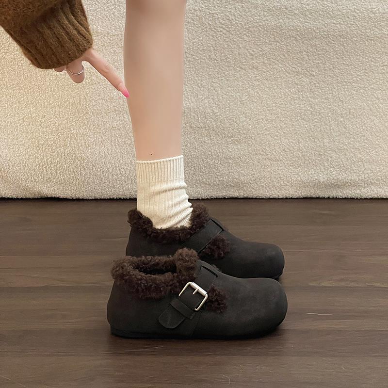 厚底内增高加绒勃肯鞋女2