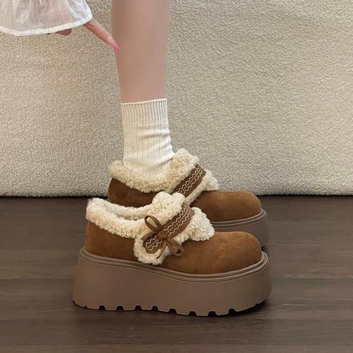 好看温柔范魔术贴毛绒勃