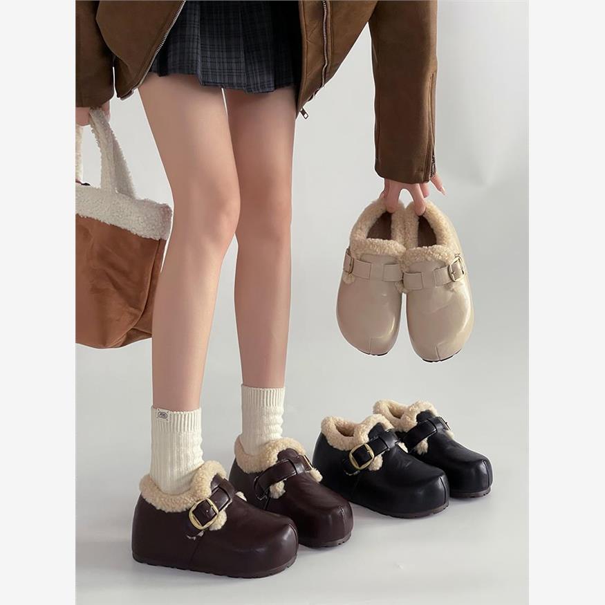 加绒勃肯鞋女2025新款冬