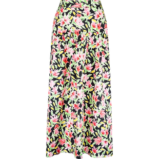 香莎CHANSARR 优雅气质 长春花绽放半身大摆裙 修身显瘦 A字半裙