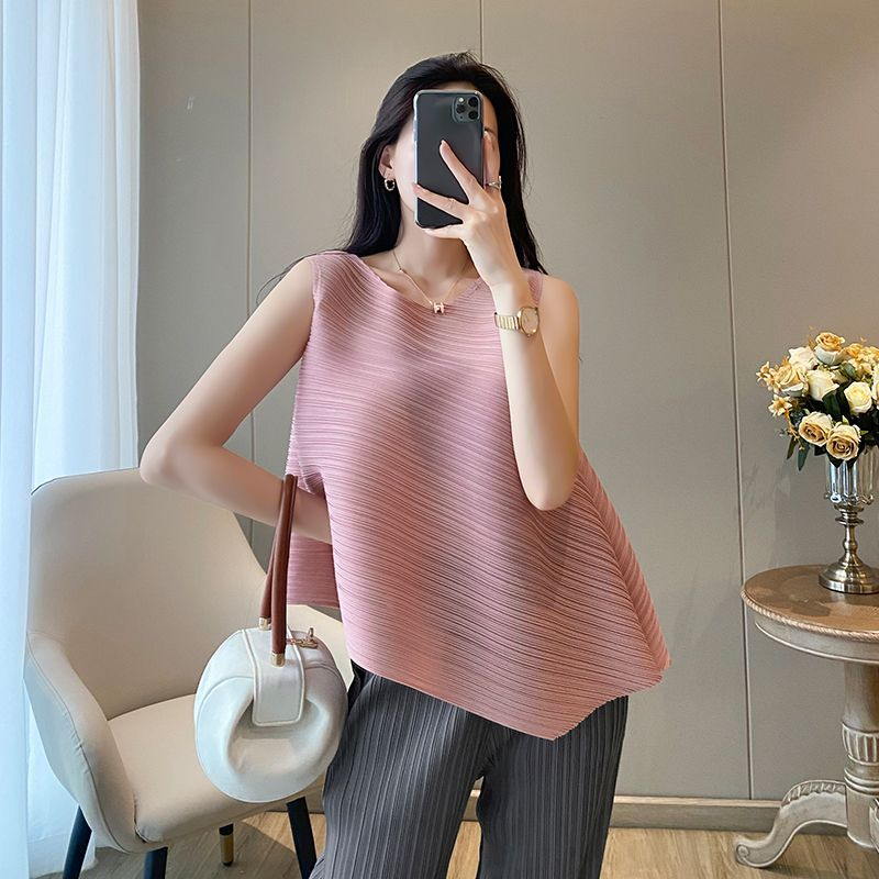 2025宅褶皱独特别致小衫温柔系穿搭短款粉色衬衫上衣女夏款 066