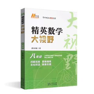 全新正版 精英数学大视野 八8年级 通用版 初二上下册数学中考竞赛 数学竞赛提优理论知识梳理例题解题思路点拨含参考答案