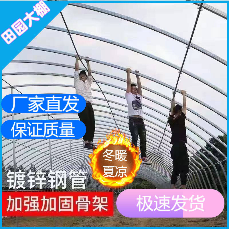 养殖大棚支架拱杆蔬菜大棚骨架钢管全套配件大全温室大棚养鸡种植