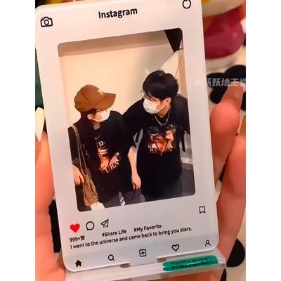 亚克力相框创意diy迷你相框摆件照片收藏盒生日惊喜礼物送男朋友