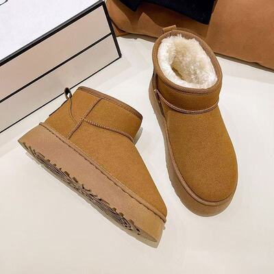 冬雨同款雪地靴女2024款冬新款