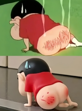 蜡笔小新车载摆件光屁屁小新挨揍桌面摆件装饰创意小儿童礼物手办