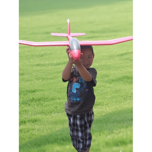 大号86CM手抛泡沫飞机固定机翼航空模型科教器材网红儿童玩具礼品