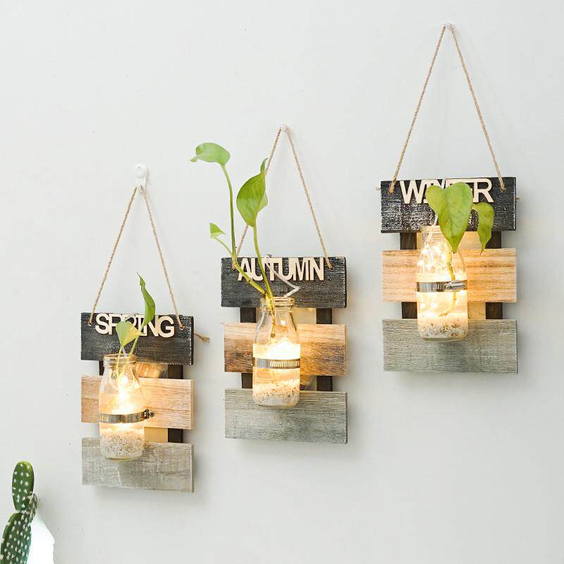 客厅卧室墙面装饰挂件墙上墙壁挂房间布置创意水培瓶墙饰挂饰品