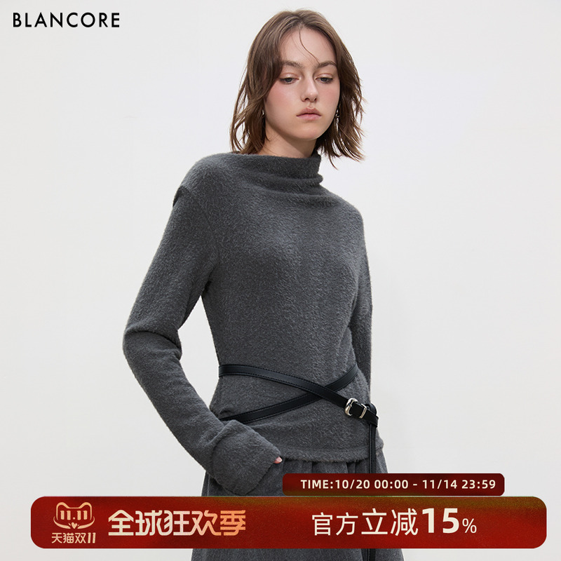 BLANCORE慵懒不对称宽松舒适T恤