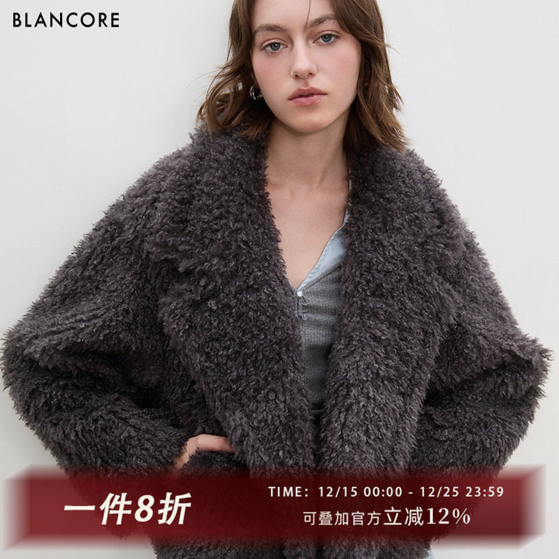 BLANCORE冬季新品长款皮草外套