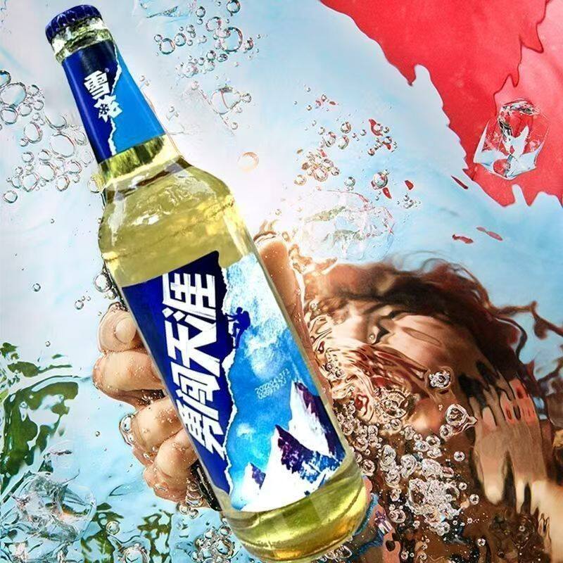 25年雪花勇闯天涯啤酒3度500ml×6瓶玻璃瓶 泡沫箱子包装