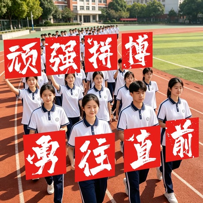 励志活动运动会加油手持牌