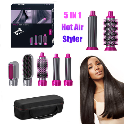 5 In 1 Electric Hair Dryer Brush Hot Air Styler Blow Negativ