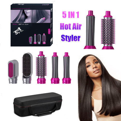 5 In 1 Electric Hair Dryer Brush Hot Air Styler Blow Negativ